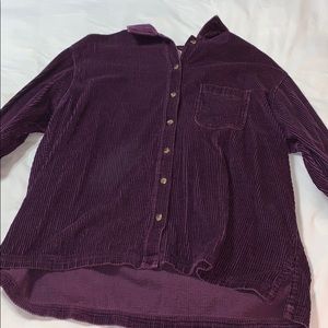 purple button up